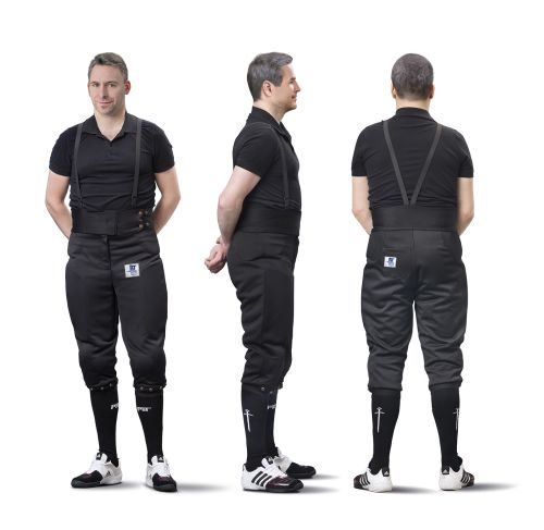 Elastic full protective pants BLACK 350N for men