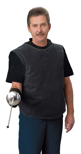 Coach jacket leather with short textile sleeve PROFI for men