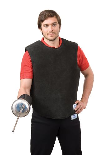 Leather jacket without sleeves, backzip LIGHT for men