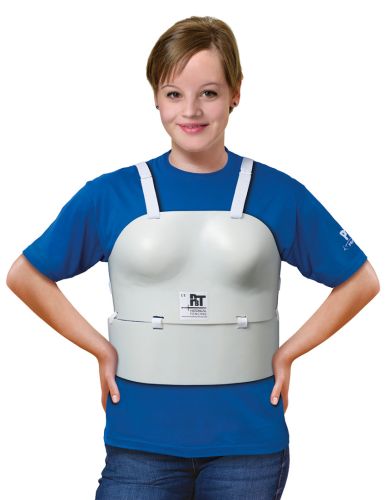 Extended chest protector for women