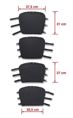 Detachable shin guard in pair for full protective pants