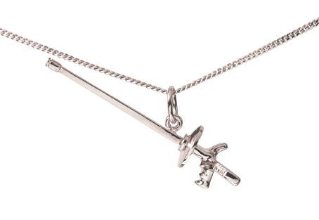 Mini foil necklace in silver color