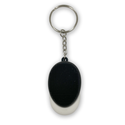 RUBBER fencing mask key chain