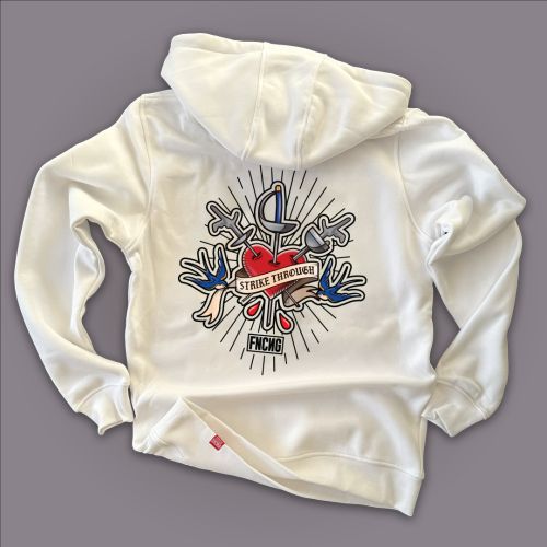 FNCNG Strike Through Hoodie White