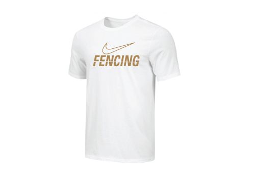 Nike Fencing Swoosh Tee White/Gold