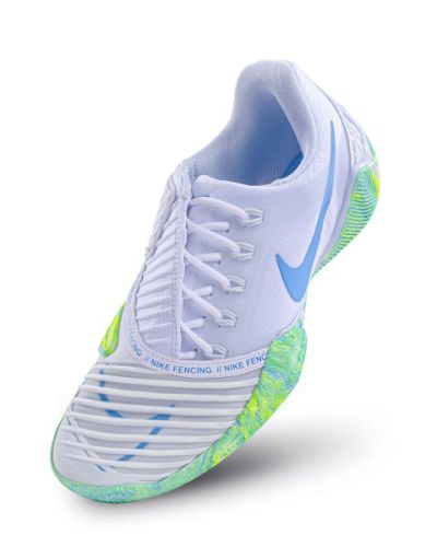 Fencing Shoes Nike Ballestra 2 WHITE-UNIV.BLUE-FOOTBALL GREY