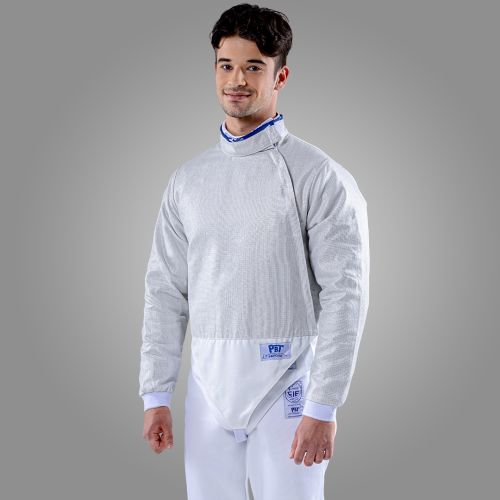 Electric sabre jacket WHITE INOX, washable for men