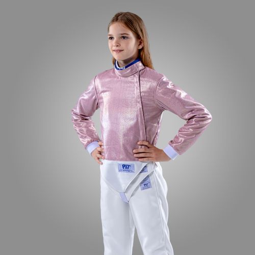 Electric sabre jacket INOX PINK, washable for children
