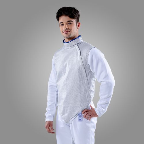 Electric foil jacket WHITE INOX, washable for men