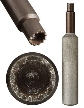 Reamer for foil point wire contact