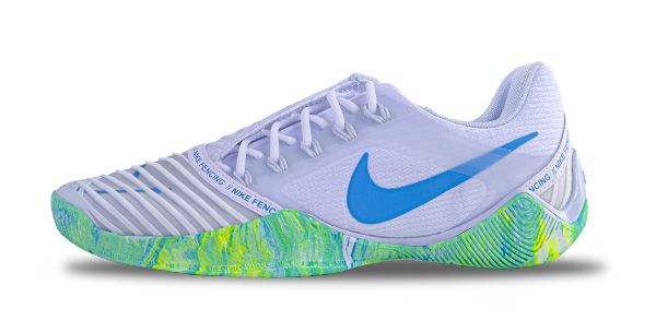 Fencing Shoes Nike Ballestra 2 WHITE-UNIV.BLUE-FOOTBALL GREY